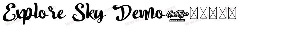 Explore Sky Demo字体转换